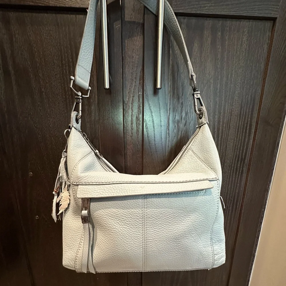 The SAK light blue leather purse - Picture 1 of 5